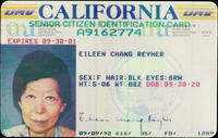 25 - 美國加利福尼亞州長者卡 = California Senior Citizen Identification Card