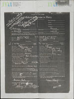 27 - 婚姻許可宣誓書 = Affidavit for License to Marry