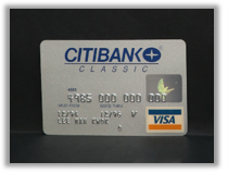 Citibank credit card with colour ID photo = 萬國寶通銀行相片信用卡