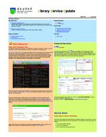 Library Service Update (April 2011). issue no. 27/28