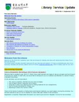 Library Service Update (September 2016). issue no. 40