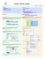 Library Service Update (21st January 2008). issue no. 19