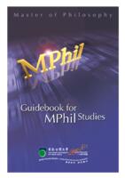 Guidebook for MPhil studies